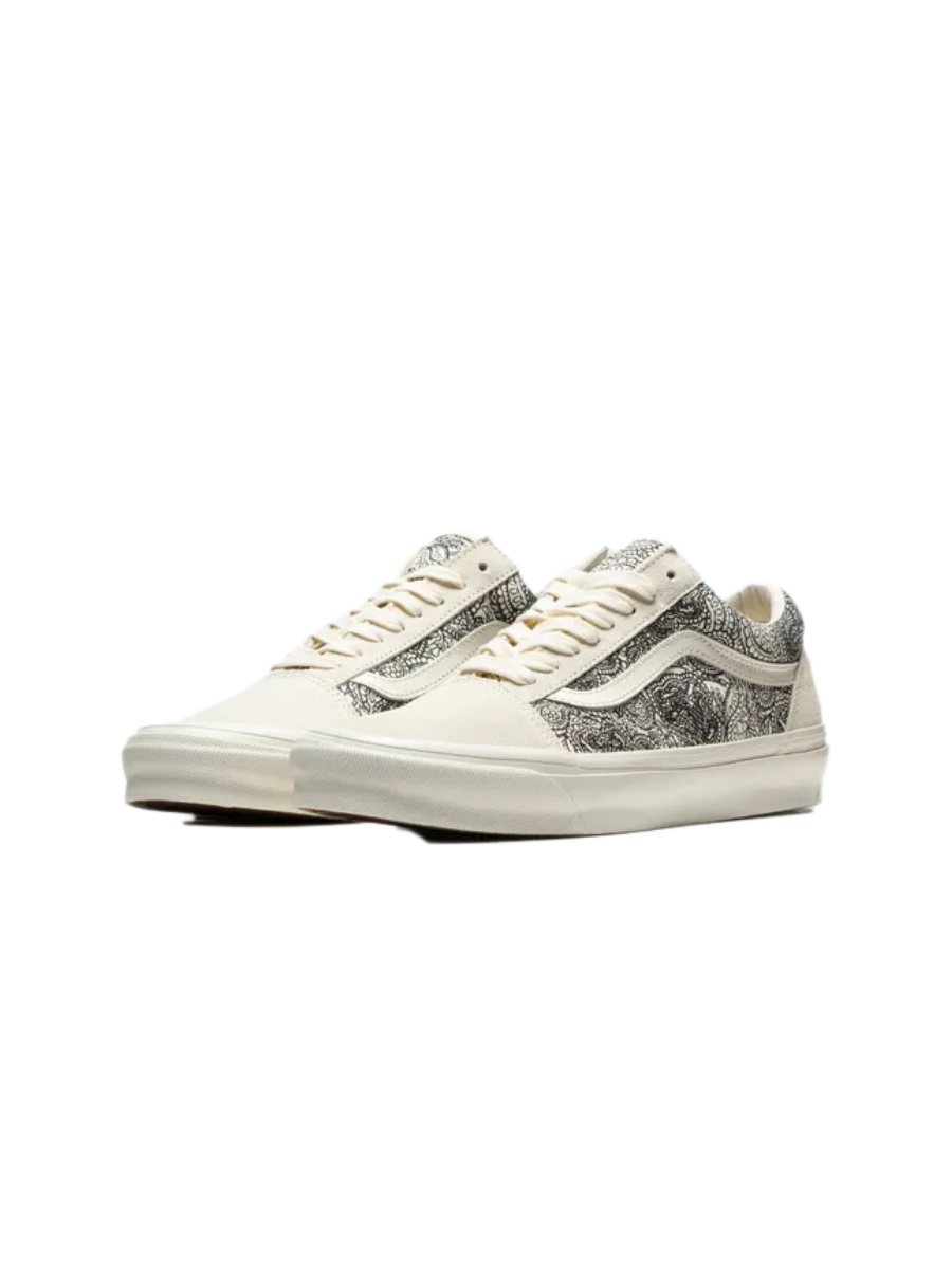 Кеды летние для подростков Vans Vault UA OG Old Skool LX Paisley Картинка Кеды летние для подростков Vans Vault UA OG Old Skool LX Paisley